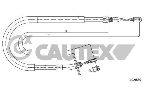 Cautex 188022 Трос стоянкового гальма, комплект 188022: Купити в Україні - Добра ціна на EXIST.UA!