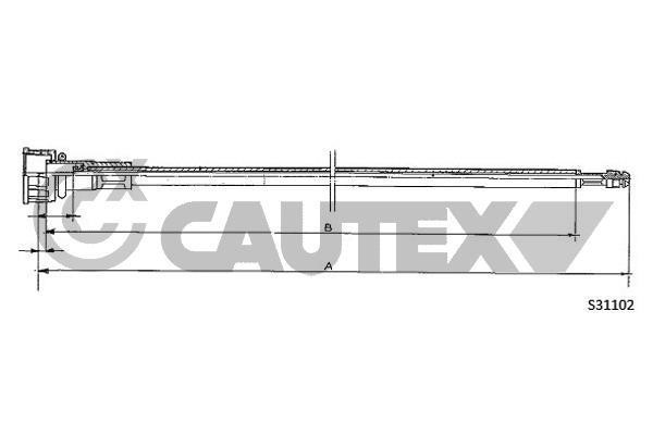 Cautex 762949 Трос привода спідометра 762949: Купити в Україні - Добра ціна на EXIST.UA!