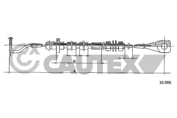 Cautex 468225 Трос акселератора 468225: Купити в Україні - Добра ціна на EXIST.UA!