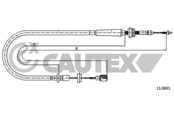 Cautex 468229 Трос акселератора 468229: Купити в Україні - Добра ціна на EXIST.UA!