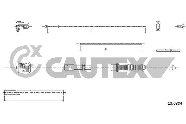 Cautex 762478 Трос акселератора 762478: Купити в Україні - Добра ціна на EXIST.UA!