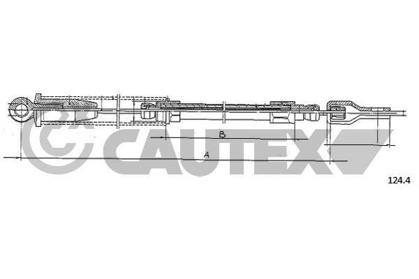 Cautex 761252 Трос стартера 761252: Купити в Україні - Добра ціна на EXIST.UA!