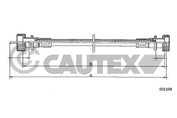 Cautex 765898 Трос привода спідометра 765898: Купити в Україні - Добра ціна на EXIST.UA!