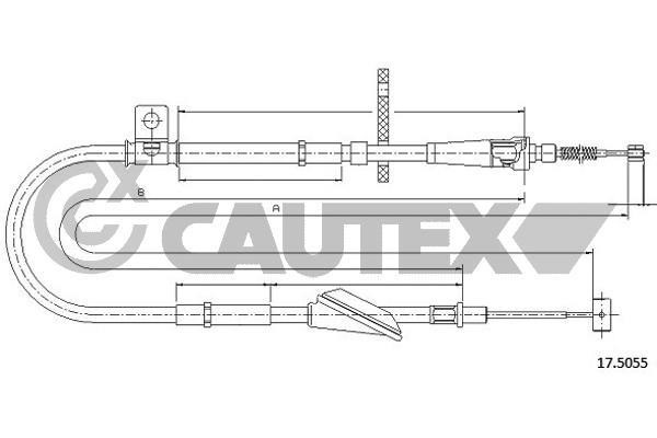Cautex 762668 Трос гальма стоянки 762668: Купити в Україні - Добра ціна на EXIST.UA!