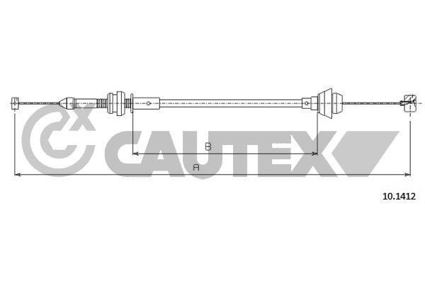 Cautex 762621 Трос акселератора 762621: Купити в Україні - Добра ціна на EXIST.UA!