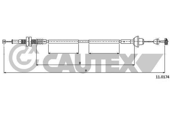 Cautex 088007 Трос акселератора 088007: Купити в Україні - Добра ціна на EXIST.UA!