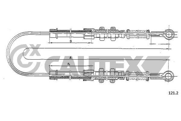 Cautex 760953 Трос гальма стоянки 760953: Купити в Україні - Добра ціна на EXIST.UA!