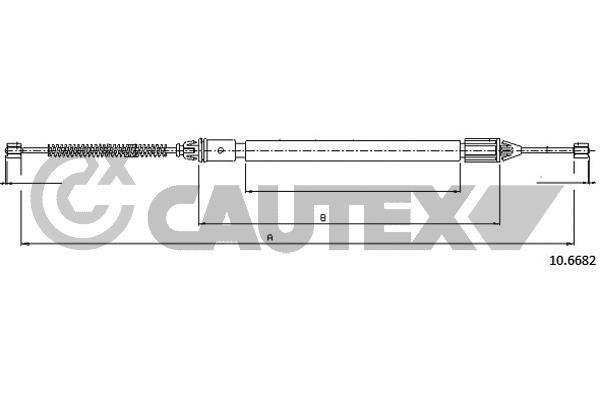 Cautex 762417 Трос гальма стоянки 762417: Купити в Україні - Добра ціна на EXIST.UA!