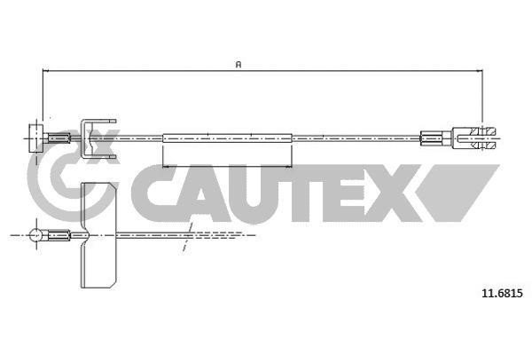 Cautex 761880 Трос гальма стоянки 761880: Купити в Україні - Добра ціна на EXIST.UA!