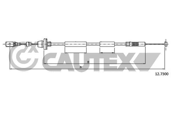 Cautex 761191 Трос акселератора 761191: Купити в Україні - Добра ціна на EXIST.UA!