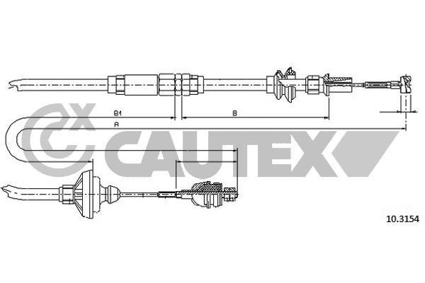 Cautex 765773 Тросовий привод, привод зчеплення 765773: Купити в Україні - Добра ціна на EXIST.UA!