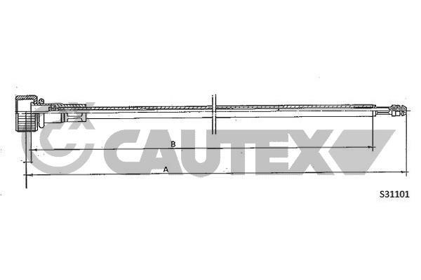 Cautex 762975 Трос привода спідометра 762975: Купити в Україні - Добра ціна на EXIST.UA!
