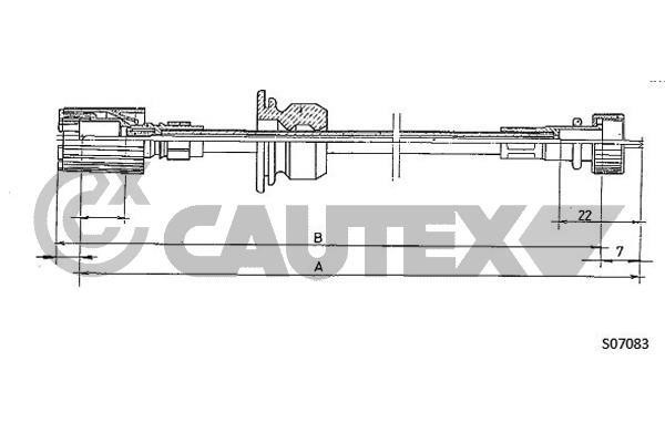 Cautex 760921 Трос привода спідометра 760921: Купити в Україні - Добра ціна на EXIST.UA!