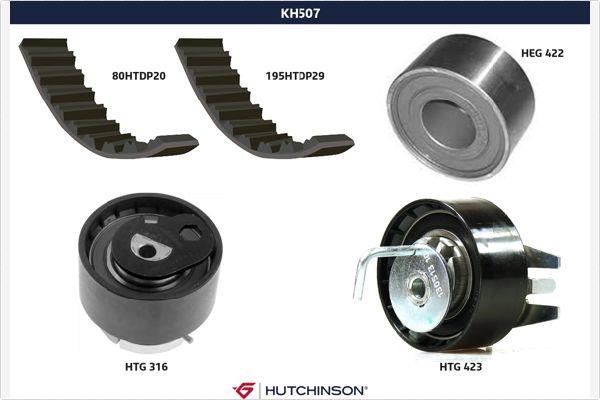 Hutchinson KH507 Комплект зубчастих ременів KH507: Купити в Україні - Добра ціна на EXIST.UA!