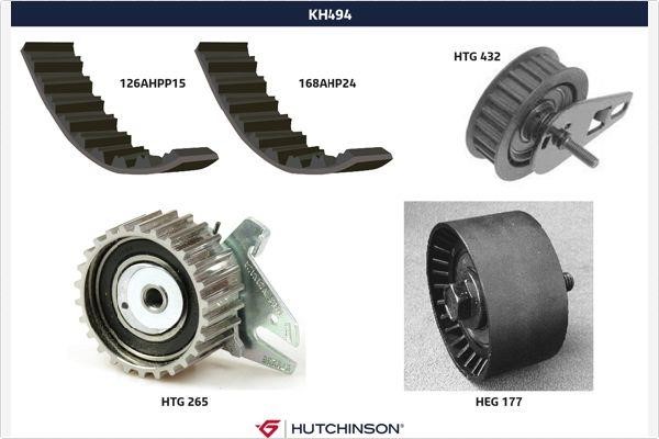Hutchinson KH 494 Комплект зубчастих ременів KH494: Купити в Україні - Добра ціна на EXIST.UA!