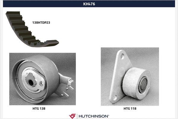 Hutchinson KH 476 Комплект зубчастих ременів KH476: Купити в Україні - Добра ціна на EXIST.UA!