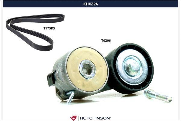 Hutchinson KHV 224 Комплект ременя генератора KHV224: Купити в Україні - Добра ціна на EXIST.UA!