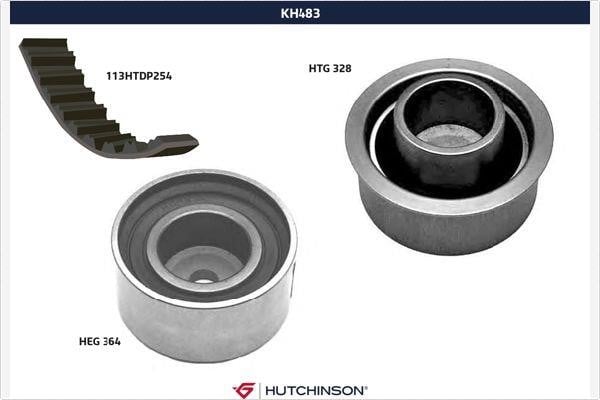 Hutchinson KH 483 Комплект зубчастих ременів KH483: Купити в Україні - Добра ціна на EXIST.UA!