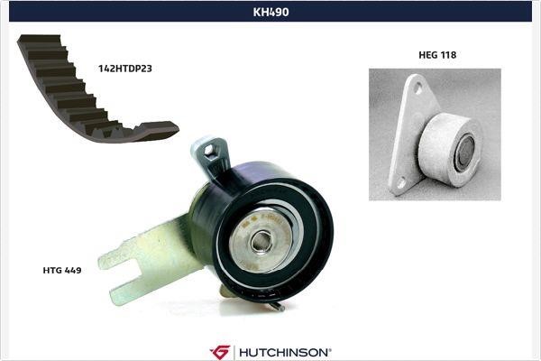 Hutchinson KH 490 Комплект зубчастих ременів KH490: Купити в Україні - Добра ціна на EXIST.UA!
