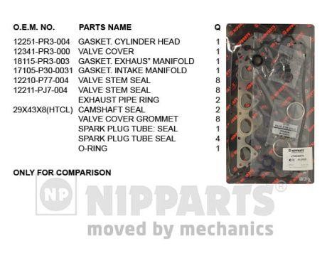 Nipparts J1244075 Прокладки ГБЦ, комплект J1244075: Купити в Україні - Добра ціна на EXIST.UA!