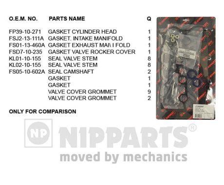 Nipparts J1243097 Прокладки ГБЦ, комплект J1243097: Купити в Україні - Добра ціна на EXIST.UA!