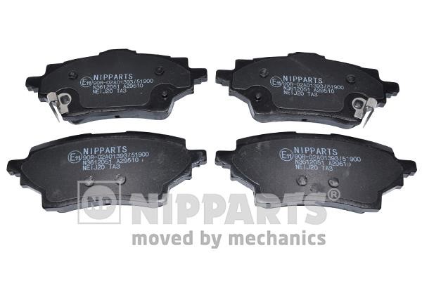 Nipparts N3612051 Тормозные колодки дисковые, комплект N3612051: Отличная цена - Купить в Украине на EXIST.UA! N3612051 Nipparts Тормозные колодки дисковые, комплект