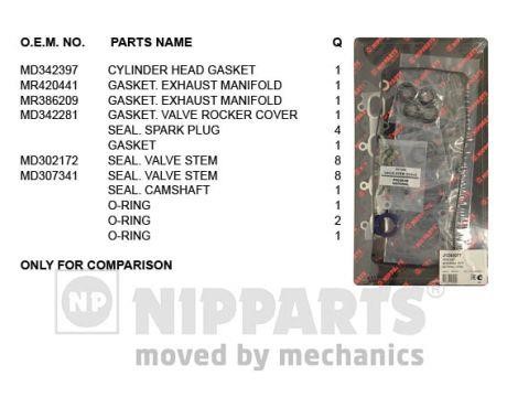 Nipparts J1245077 Прокладки ГБЦ, комплект J1245077: Купити в Україні - Добра ціна на EXIST.UA!