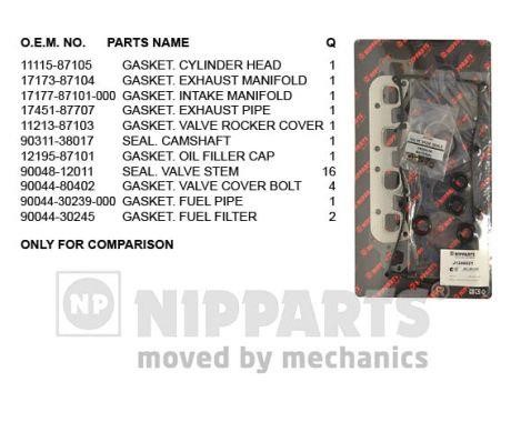 Nipparts J1246021 Прокладки ГБЦ, комплект J1246021: Купити в Україні - Добра ціна на EXIST.UA!