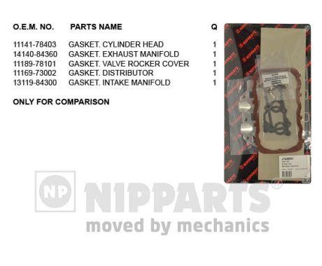 Nipparts J1248001 Прокладки ГБЦ, комплект J1248001: Купити в Україні - Добра ціна на EXIST.UA!