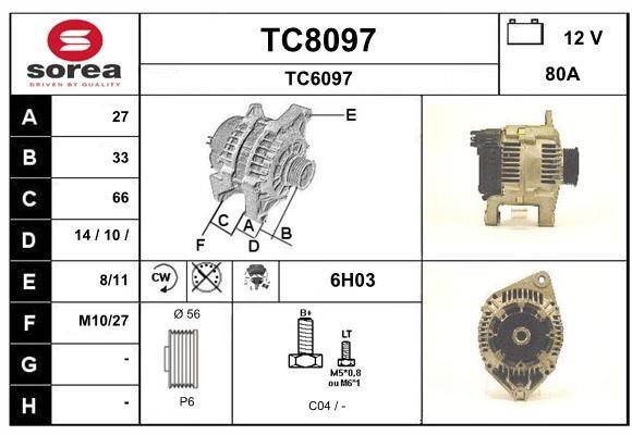 SNRA TC8097 Генератор TC8097: Купити в Україні - Добра ціна на EXIST.UA!
