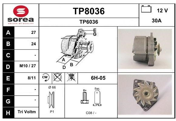 SNRA TP8036 Генератор TP8036: Купити в Україні - Добра ціна на EXIST.UA!