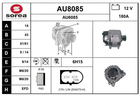 SNRA AU8085 Генератор AU8085: Купити в Україні - Добра ціна на EXIST.UA!