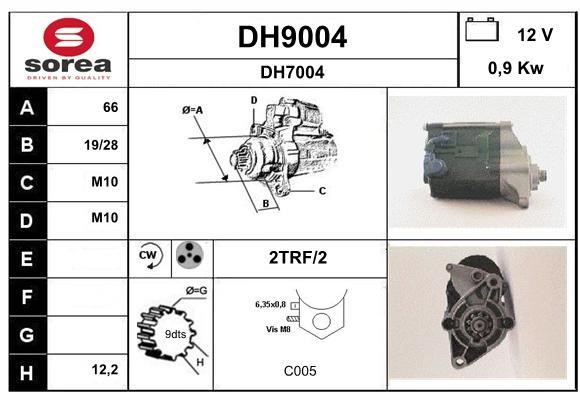 SNRA DH9004 Стартер DH9004: Купити в Україні - Добра ціна на EXIST.UA!