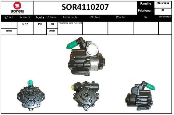 SNRA SOR4110207 Насос гідропідсилювача керма SOR4110207: Приваблива ціна - Купити в Україні на EXIST.UA!