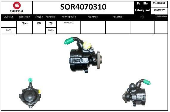 SNRA SOR4070310 Насос гідропідсилювача керма SOR4070310: Купити в Україні - Добра ціна на EXIST.UA!