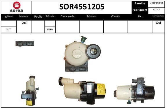 SNRA SOR4551205 Насос гідропідсилювача керма SOR4551205: Купити в Україні - Добра ціна на EXIST.UA!