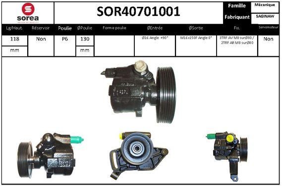 SNRA SOR40701001 Насос гідропідсилювача керма SOR40701001: Купити в Україні - Добра ціна на EXIST.UA!