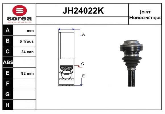 SNRA JH24022K Комплект шарнірів, приводний вал JH24022K: Купити в Україні - Добра ціна на EXIST.UA!
