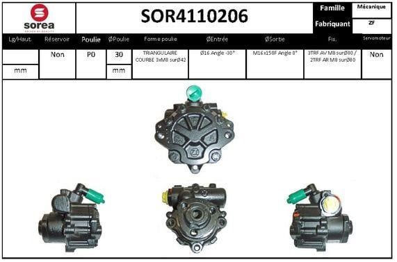 SNRA SOR4110206 Насос гідропідсилювача керма SOR4110206: Купити в Україні - Добра ціна на EXIST.UA!