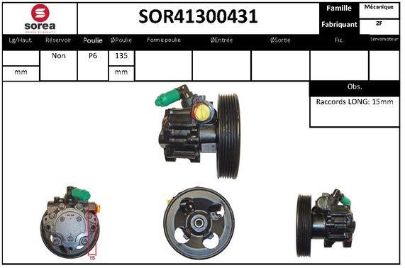 SNRA SOR41300431 Насос гідропідсилювача керма SOR41300431: Купити в Україні - Добра ціна на EXIST.UA!