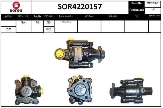 SNRA SOR4220157 Насос гідропідсилювача керма SOR4220157: Купити в Україні - Добра ціна на EXIST.UA!