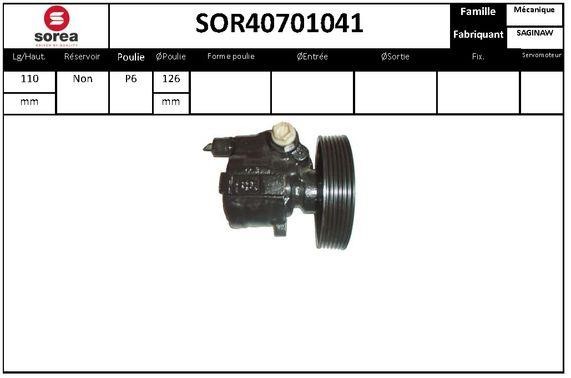 SNRA SOR40701041 Насос гідропідсилювача керма SOR40701041: Купити в Україні - Добра ціна на EXIST.UA!