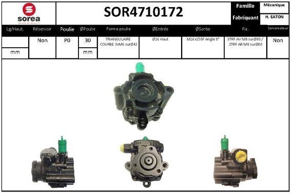 SNRA SOR4710172 Насос гідропідсилювача керма SOR4710172: Купити в Україні - Добра ціна на EXIST.UA!