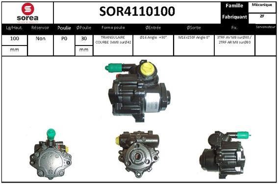 SNRA SOR4110100 Насос гідропідсилювача керма SOR4110100: Приваблива ціна - Купити в Україні на EXIST.UA!