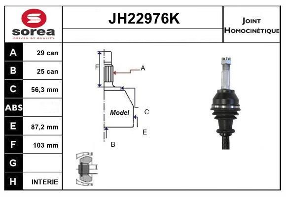 SNRA JH22976K ШРКШ JH22976K: Купити в Україні - Добра ціна на EXIST.UA!