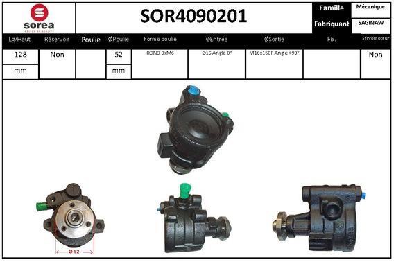 SNRA SOR4090201 Насос гідропідсилювача керма SOR4090201: Купити в Україні - Добра ціна на EXIST.UA!