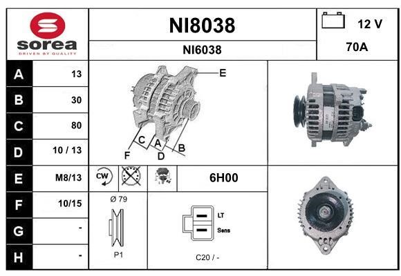 SNRA NI8038 Генератор NI8038: Купити в Україні - Добра ціна на EXIST.UA!