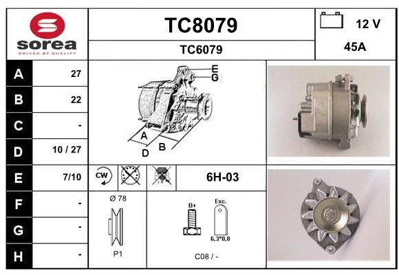 SNRA TC8079 Генератор TC8079: Купити в Україні - Добра ціна на EXIST.UA!
