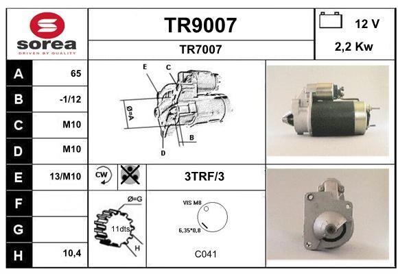 SNRA TR9007 Стартер TR9007: Купити в Україні - Добра ціна на EXIST.UA!