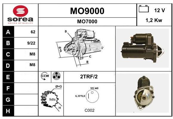 SNRA MO9000 Стартер MO9000: Купити в Україні - Добра ціна на EXIST.UA!